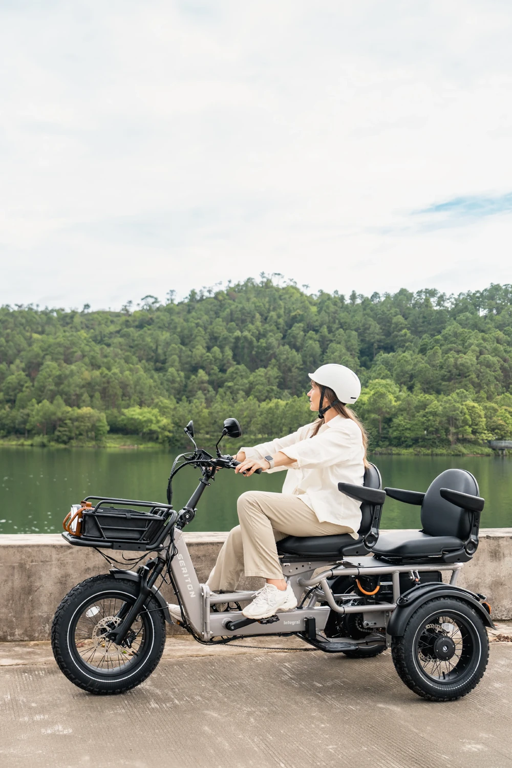 SERITON with optional passenger seating beside a lake